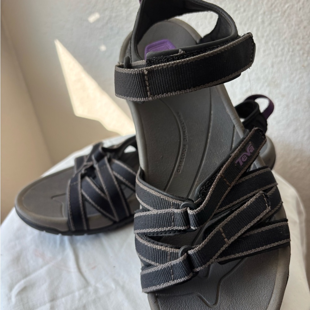 Teva Women's Gray Strappy Sandals